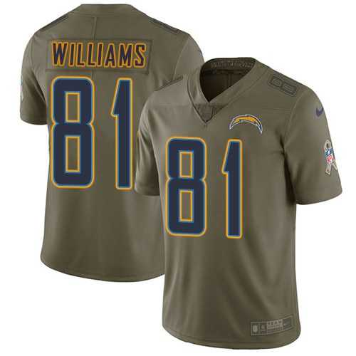 Nike Chargers 81 Mike Williams Olive Salute To Service Limited Jersey Dzhi,We sell and wholesale Nike Chargers 81 Mike Williams Olive Salute To Service Limited Jersey Dzhi on line form chian!